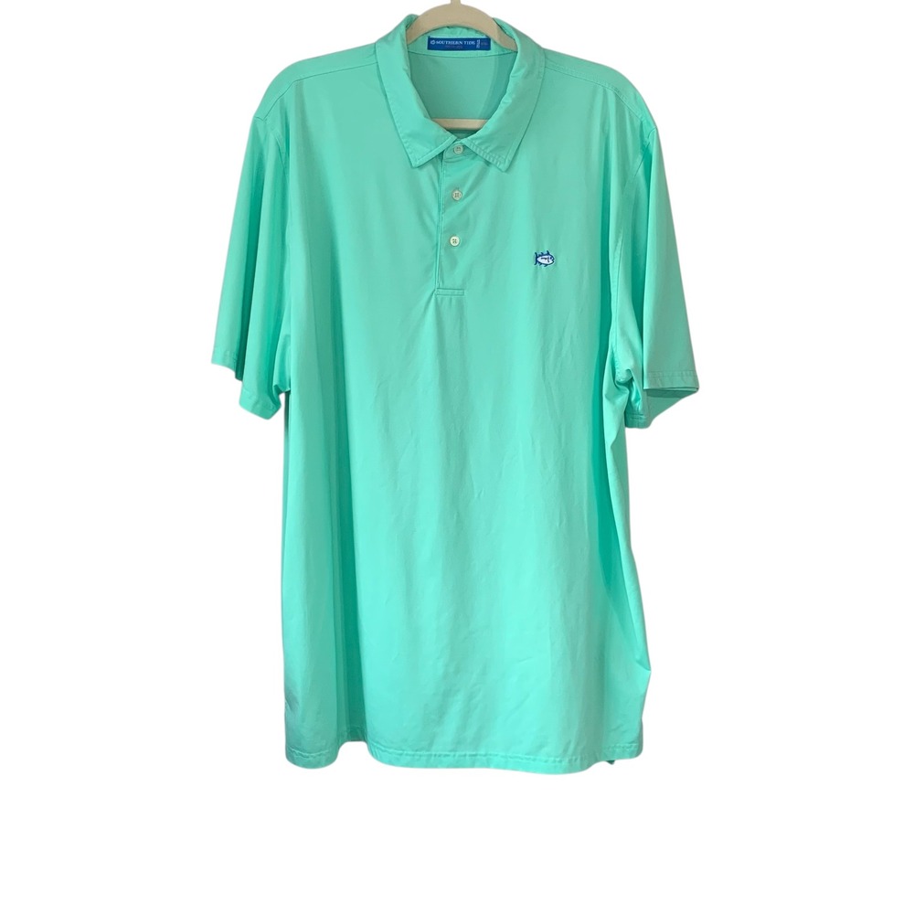 Southern Tide Mint Green Tide to Trail Polo. Size‎ XXL